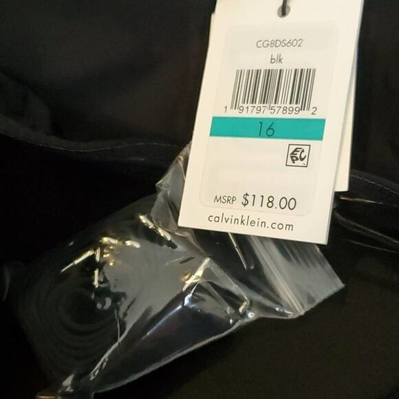 Calvin Klein Convertible Tummy-Control Swimdress - Picture 6 of 9